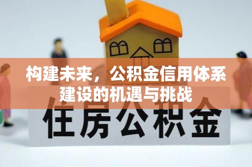 龟山构建未来，公积金信用体系建设的机遇与挑战