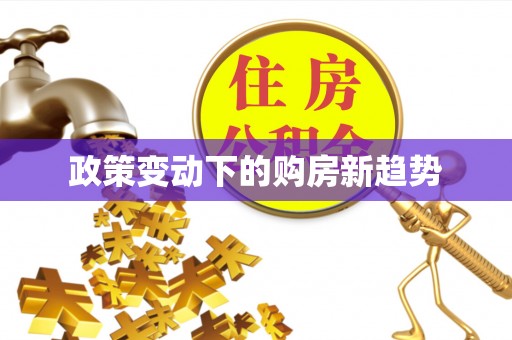 龟山政策变动下的购房新趋势
